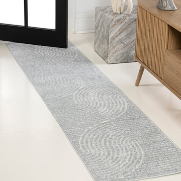 Skagen Minimalist Curve Geometric Area Rug